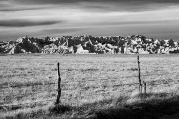 Badlands National Park from the Conata Basin Road.