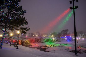 Falls Park Winter Wonderland.