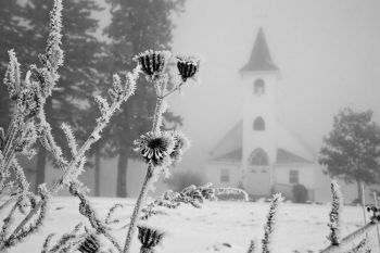 The former LaValley Presbyterian (now privately owned), Lincoln County.