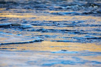 Open water on the Big Sioux River near Newton Hills State Park.