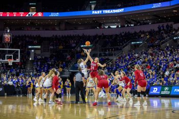 Tipoff to the Summit League women’s championship between USD and SDSU.