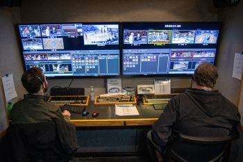 Two replay crew members watch up to eight feeds to play back at any given time throughout the broadcast.