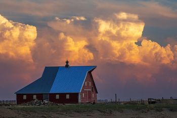 Early spring storm clouds south of Emery.