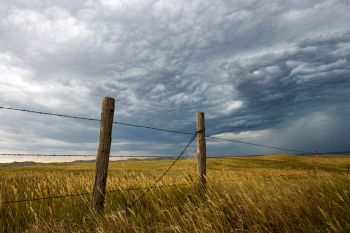 Storm clouds forming in eastern Pennington County.