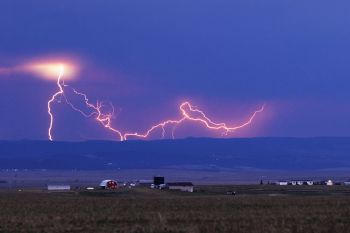Lightning dancing over the Northern Black Hills.