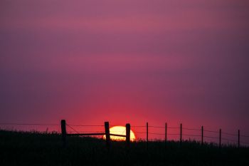 Western Minnehaha County sunset.