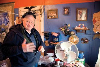 Phil O'Connor is the last resident of Capa, where he lives in the house his parents and grandparents lived before him. Photo by Chad Coppess/S.D. Tourism.