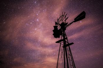 Turner County night sky in February.