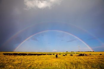 Double rainbow southeast of Epiphany.