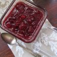Berries, orange juice, wine, sugar and cinnamon make a delicious Thanksgiving cranberry sauce.