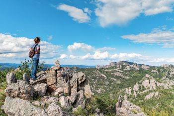 The view from atop Sylvan Peak, elevation 7,000 feet. Photo by Paul Horsted.