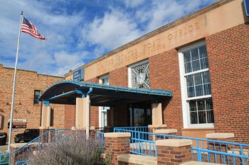 The old Spearfish Post Office, built in 1940.