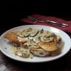 You won t be hungry after indulging in an open-faced hot chicken sandwich with mushroom gravy. Photo by Fran Hill.
