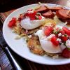 While missing some elements of a classic Eggs Benedict, masa cakes and fresh garden salsa make this version light and flavorful.