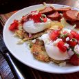 While missing some elements of a classic Eggs Benedict, masa cakes and fresh garden salsa make this version light and flavorful.