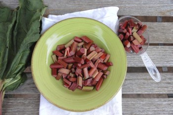 Rhubarb is sometimes called 'pie plant' because it goes so well with sugar and baked crust. Photo by Katie Hunhoff.