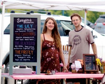 Brewing kombucha is a healthy business for Jacob Fokken and his wife, Elsa.